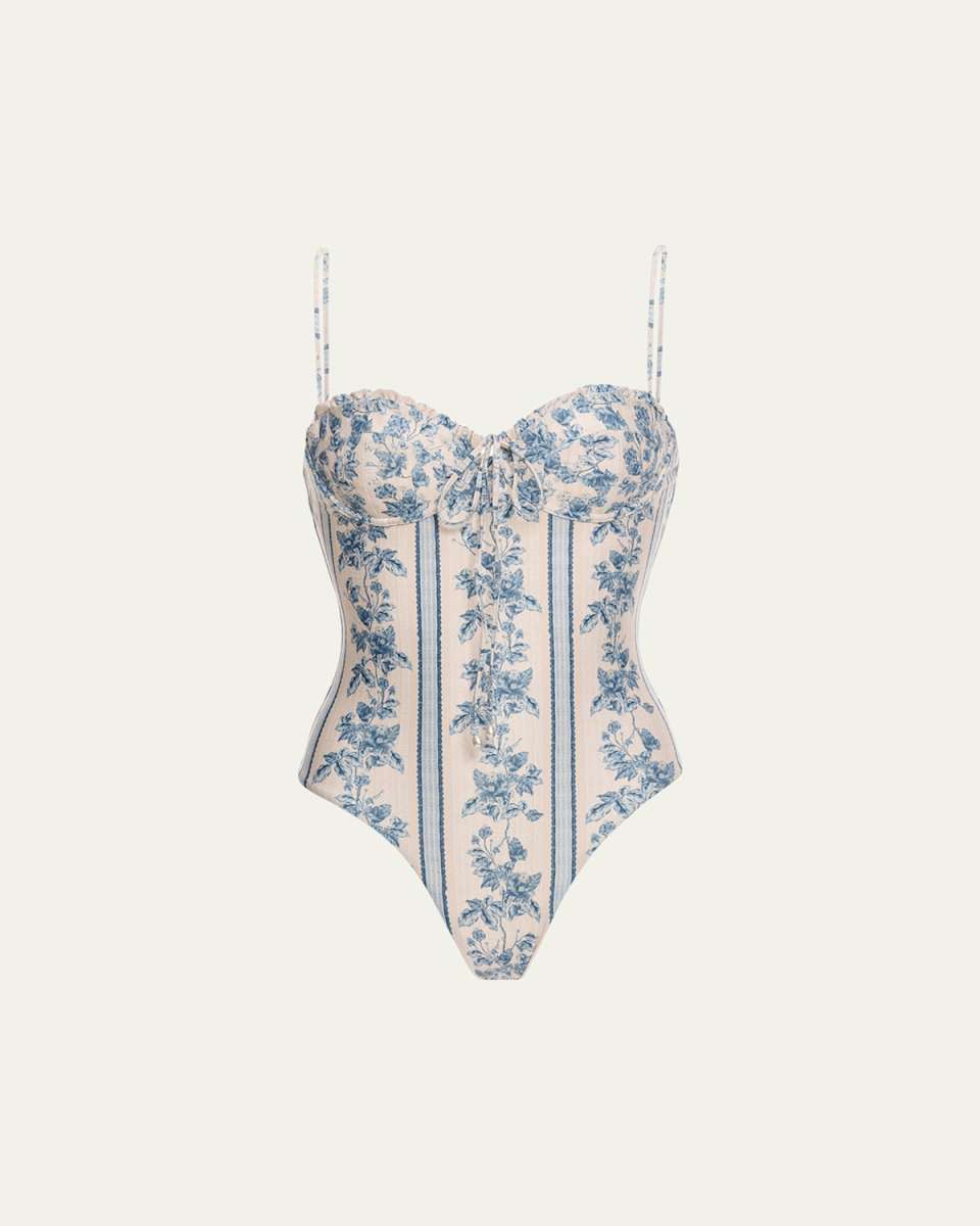 Ebano Bougainvillea One-Piece Swimsuit
